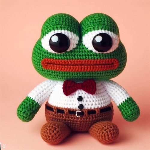 crochet frog